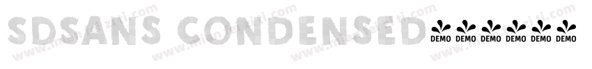 SDSans Condensed字体转换